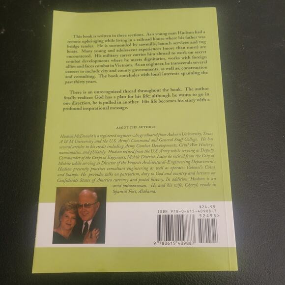 One Man's Message by Hudson McDonald, PE USA (Ret) Paperback Book Signed - Picture 9 of 9